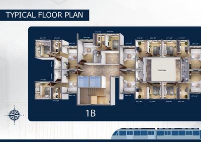 Floor Plan Image of 450 Sq.ft 1 BHK Apartment / Flat for sale in Mauli Pride 2C, Malad East Mumbai for Rs. 8500000