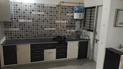 Kitchen Image of 1350 Sq.ft 2 BHK Apartment / Flat for rent in Simandhar Status, Gota Ahmedabad for Rs. 21000