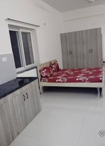 Bedroom Image of 450 Sq.ft 1 RK Independent House for rent in Financial District Hyderabad for Rs. 18000