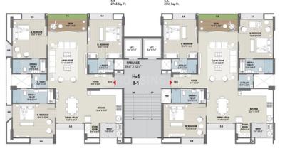 Image of 2600 Sq.ft 3 BHK Apartment / Flat for sale in Avadh Selenic, Vesu, Surat for Rs. 15000000