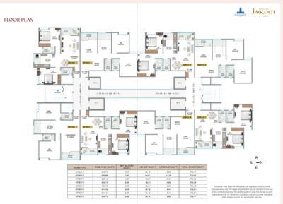 Floor Plan Image of 1061 Sq.ft 2 BHK Apartment / Flat for sale in Dynamic Grandeur Premium I, Undri Pune for Rs. 5490000