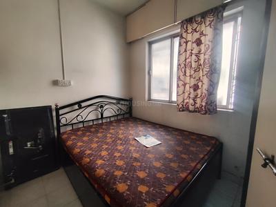 Bedroom Image of 700 Sq.ft 1 BHK Apartment / Flat for rent in Dive Pearl, Airoli Navi Mumbai for Rs. 25000