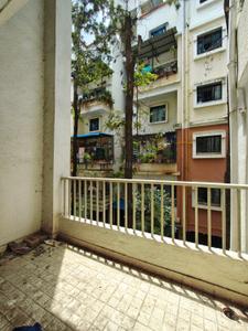 Balcony Image of 600 Sq.ft 1 BHK Apartment / Flat for rent in  Oakwood County Apartment, Dhayari Pune for Rs. 13500
