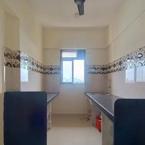 Kitchen Image of 600 Sq.ft 1 BHK Apartment / Flat for rent in Thane West Thane for Rs. 23000