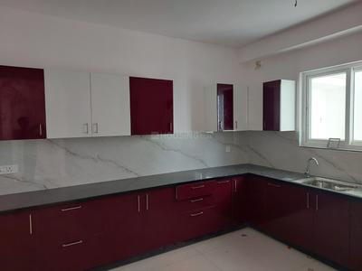 Kitchen Image of 2225 Sq.ft 3 BHK Apartment / Flat for rent in Jayabheri The Nirvana, Gachibowli Hyderabad for Rs. 75000