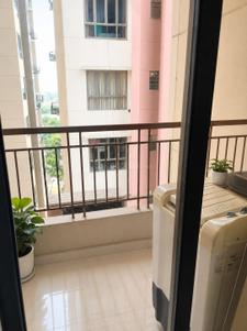 Balcony Image of 1150 Sq.ft 3 BHK Apartment / Flat for rent in Siddha Eden Lakeville, Baranagar Kolkata for Rs. 30000