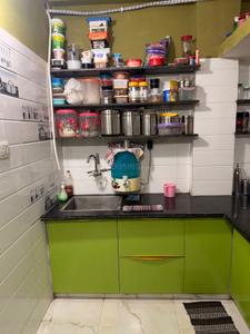 Kitchen Image of 650 Sq.ft 1 BHK Builder Floor for rent in Nava Vadaj Ahmedabad for Rs. 8500
