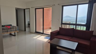 Living Room Image of 1080 Sq.ft 2 BHK Apartment / Flat for rent in Shapoorji Pallonji Joyville Sensorium, Maan Pune for Rs. 26980