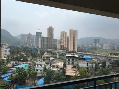 Balcony Image of 1050 Sq.ft 2 BHK Apartment / Flat for rent in National Trinity Paradise Phase 1, Shilphata Thane for Rs. 17500