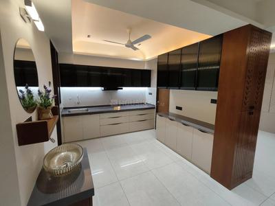 Kitchen Image of 1350 Sq.ft 3 BHK Apartment / Flat for sale in Darshanam Twin Tower, Atladara Vadodara for Rs. 6058000