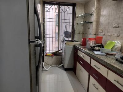 Kitchen Image of 652 Sq.ft 1 BHK Apartment / Flat for rent in Kopar Khairane Navi Mumbai for Rs. 30000