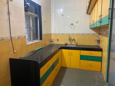Kitchen Image of 1000 Sq.ft 2 BHK Apartment / Flat for rent in Devi Prasad Green Park CHS, Airoli Navi Mumbai for Rs. 40000