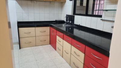 Kitchen Image of 1300 Sq.ft 2 BHK Apartment / Flat for rent in Nyati Meadows, Wadgaon Sheri Pune for Rs. 45000