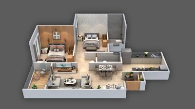 Image of 1079 Sq.ft 2 BHK Apartment / Flat for sale in Majestique Aravali, Warje, Pune for Rs. 8500000