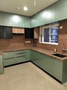 Kitchen Image of 2124 Sq.ft 3 BHK Apartment / Flat for rent in Prestige Beverly Hills, Kokapet Hyderabad for Rs. 80000