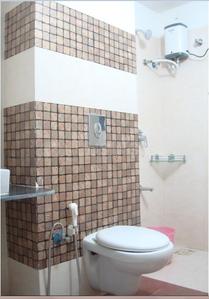 Bathroom Image of 1200 Sq.ft 2 BHK Apartment / Flat for rent in New Alkapuri Vadodara for Rs. 25000