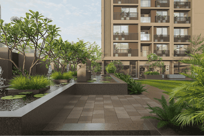 Image of 1360 Sq.ft 2 BHK Apartment / Flat for sale in Shyaswa Savera Prarambh, Ghuma, Ahmedabad for Rs. 5500000