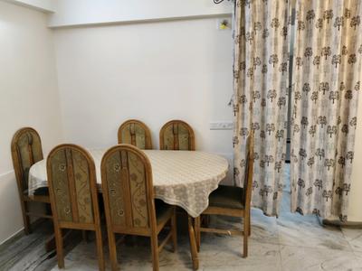 Dining Area Image of 1200 Sq.ft 2 BHK Apartment / Flat for rent in Bodakdev Ahmedabad for Rs. 40000