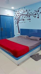 Bedroom Image of 2300 Sq.ft 3 BHK Apartment / Flat for rent in SMR Vinay Iconia, Serilingampally Hyderabad for Rs. 75000