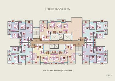 Image of 1400 Sq.ft 3 BHK Apartment / Flat for sale in Sonai Clara, Ravet, Pune for Rs. 10500000