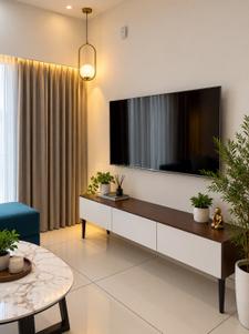 Hall Image of 1500 Sq.ft 3 BHK Apartment / Flat for rent in Adani Amogha, Shantigram Ahmedabad for Rs. 60000