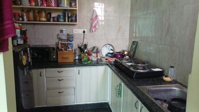 Kitchen Image of 750 Sq.ft 1 BHK Builder Floor for rent in Hennur Bengaluru for Rs. 18000