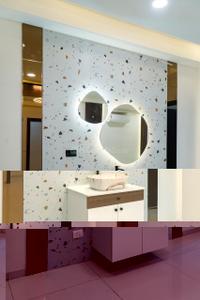 Kitchen Image of 2020 Sq.ft 3 BHK Apartment / Flat for rent in Rajapushpa Provincia, Narsingi Hyderabad for Rs. 74000