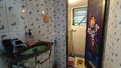 Bathroom Image of 755 Sq.ft 1 BHK Apartment / Flat for rent in Shreeji Park, Kalwa Thane for Rs. 20000