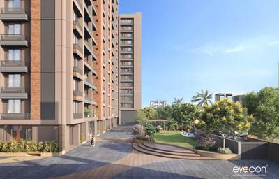 Image of 1350 Sq.ft 2 BHK Apartment / Flat for sale in Deep Indraprasth Ixora, Shela, Ahmedabad for Rs. 6000000