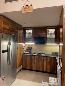 Kitchen Image of 1050 Sq.ft 2 BHK Apartment / Flat for rent in Supertech Supernova, Sector 94 Noida for Rs. 74000