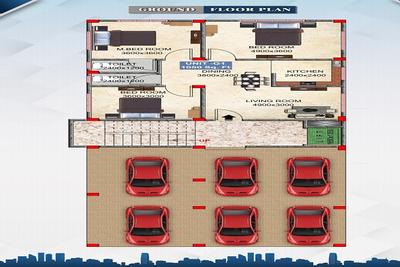 Image of 1147 Sq.ft 3 BHK Apartment / Flat for sale in Beltola, Guwahati for Rs. 6700000
