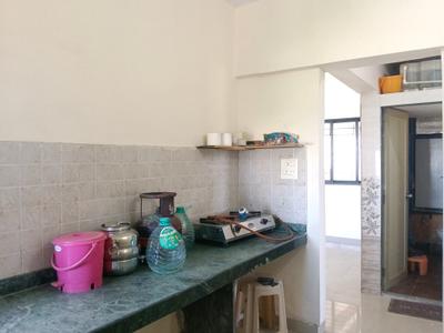 Kitchen Image of 600 Sq.ft 1 BHK Apartment / Flat for sale in Unique Greens Building A C And D, Kasarvadavali Thane for Rs. 7600000