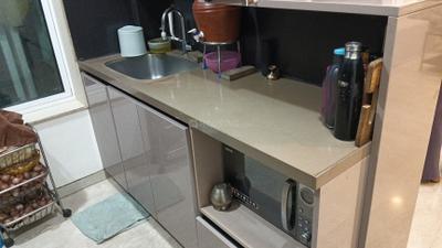 Kitchen Image of 1230 Sq.ft 2 BHK Apartment / Flat for rent in Aurum Q Residences R3, MIDC Industrial Area Navi Mumbai for Rs. 80000