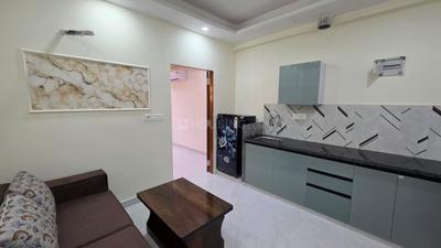 Kitchen Image of 600 Sq.ft 1 BHK Apartment / Flat for rent in Karolan Ka Barh Jaipur for Rs. 18500