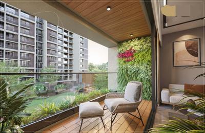 Balcony Image of 1760 Sq.ft 3 BHK Apartment / Flat for sale in Marvella, Shela Ahmedabad for Rs. 7475000