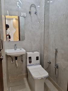 Common Bathroom Image of 550 Sq.ft 2 BHK Apartment / Flat for sale in Dwarka Mor New Delhi for Rs. 3600001