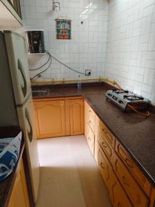 Kitchen Image of 1150 Sq.ft 3 BHK Apartment / Flat for rent in Diwalipura Vadodara for Rs. 25000
