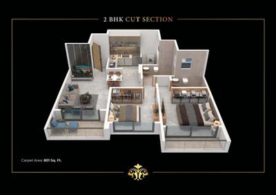 Image of 1100 Sq.ft 2 BHK Apartment / Flat for sale in Privia Naimish, Chikhali, Pune for Rs. 8000000