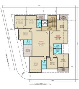 Image of 1726 Sq.ft 3 BHK Apartment / Flat for sale in Nigdi, Pune for Rs. 18800000