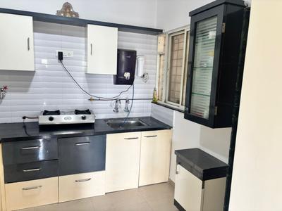 Kitchen Image of 600 Sq.ft 1 BHK Apartment / Flat for rent in Nirvana Lifecity, Lohegaon Pune for Rs. 15000