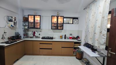 Kitchen Image of 450 Sq.ft 1 RK Builder Floor for rent in Sector 116 Noida for Rs. 20000