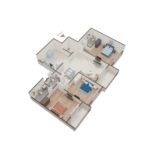 Image of 1413 Sq.ft 3 BHK Apartment / Flat for sale in Que 914, Mundhwa, Pune for Rs. 10700000