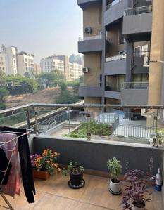 Balcony Image of 640 Sq.ft 1 BHK Duplex for rent in Prithvi Presidio Buiding B Phase 1, Hadapsar Pune for Rs. 28000