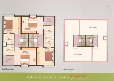 Image of 2000 Sq.ft 3 BHK Independent House for sale in Karmajyot Silver, Chaloda, Ahmedabad for Rs. 6500000