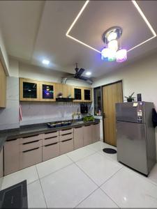 Kitchen Image of 1450 Sq.ft 3 BHK Apartment / Flat for rent in RAR Parkview Kadamb, Vaishno Devi Circle Ahmedabad for Rs. 40000