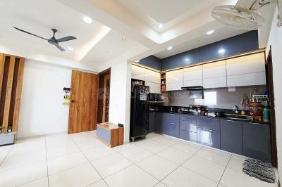 Kitchen Image of 1650 Sq.ft 3 BHK Apartment / Flat for rent in Zundal Ahmedabad for Rs. 28500