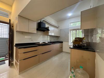 Kitchen Image of 1800 Sq.ft 3 BHK Builder Floor for rent in Kasturi Nagar Bengaluru for Rs. 75000