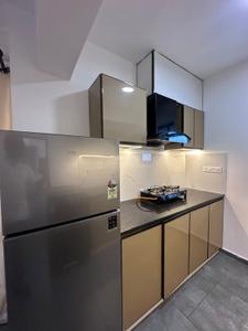 Kitchen Image of 575 Sq.ft 1 BHK Apartment / Flat for rent in Vyttila Kochi for Rs. 35000