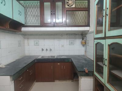 Kitchen Image of 1125 Sq.ft 3 BHK Builder Floor for rent in Malviya Nagar New Delhi for Rs. 42000