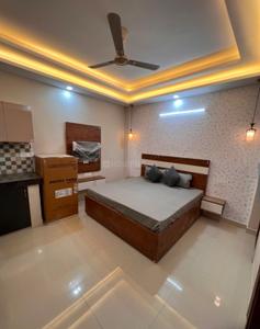 Bedroom Image of 500 Sq.ft 1 RK Builder Floor for rent in Sector 17 Gurgaon for Rs. 19500
